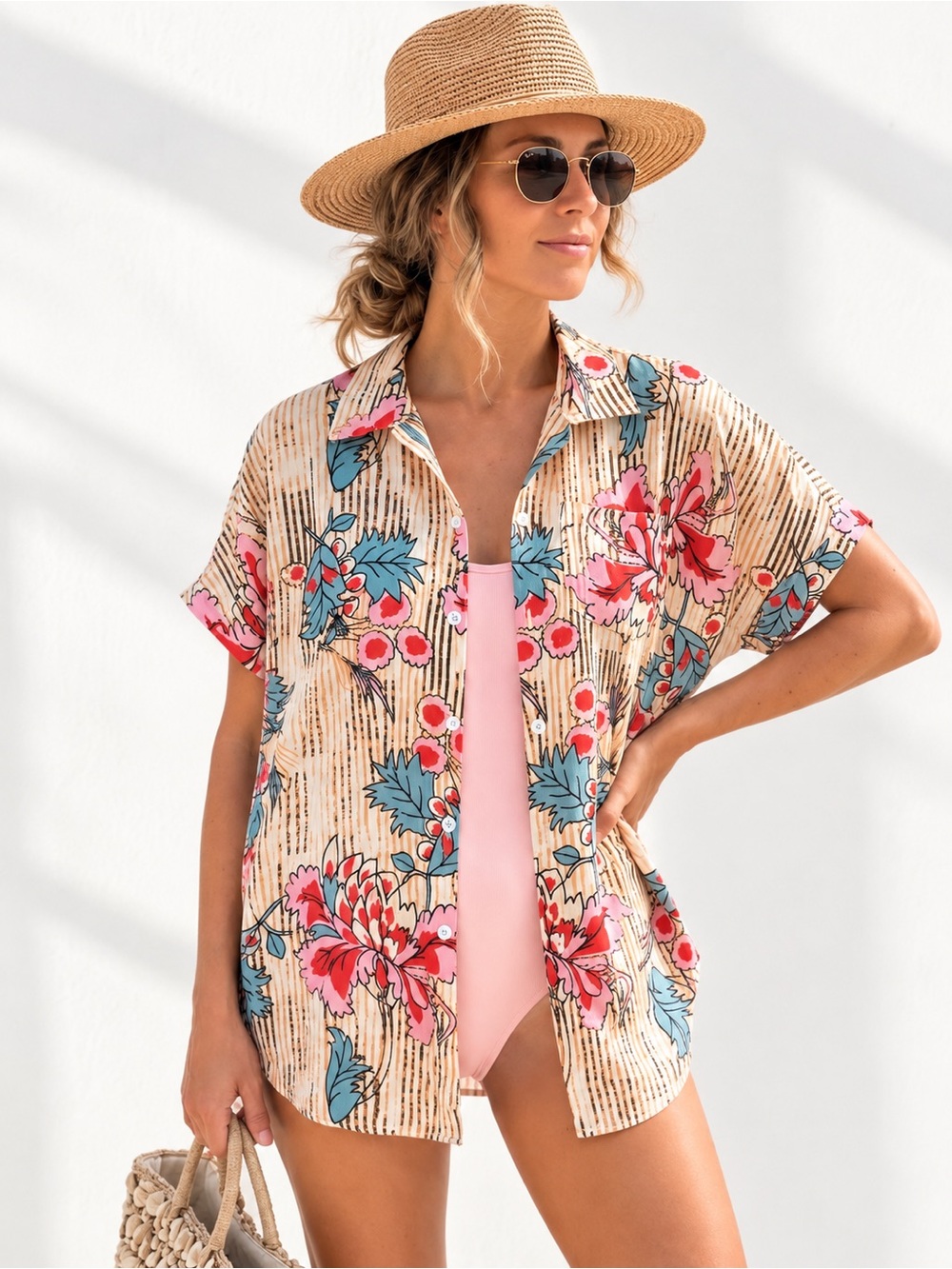 🎉5 for $45🎉 Cupshe swim coverup shirt size S